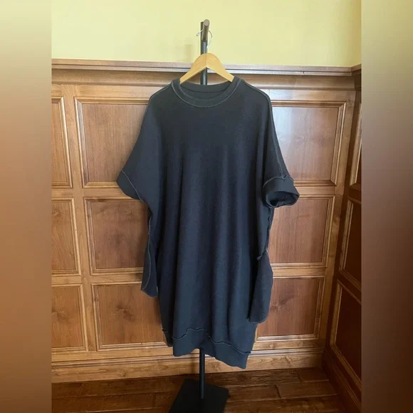 Yohji Yamamoto Sweatshirt Dress Charcoal Gray Size S - Picture 7 of 17